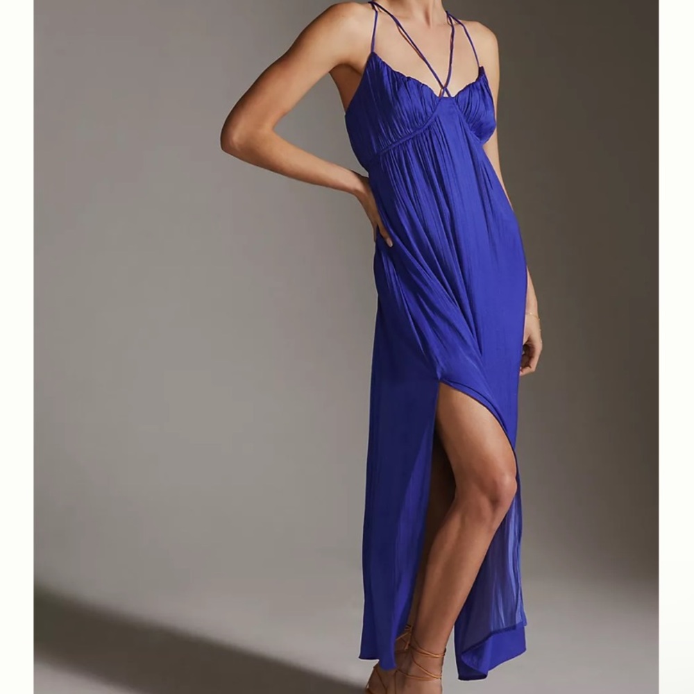 NWT Anthropologie Maxi Dress Grecian perfect for a summer wedding!